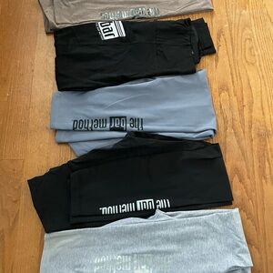 5 pair of Bar Method leggings